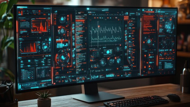 AI-powered dashboard showcasing machine learning analytics and data visualization tools
