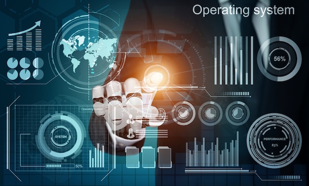 AI machine learning technology icon for digital transformation services in Thailand
