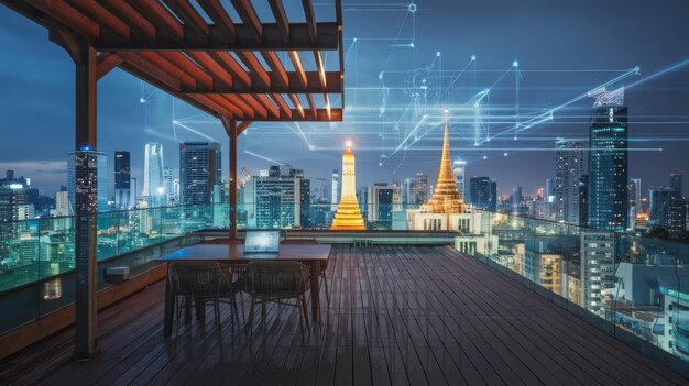 AI-powered chatbot interface showcasing natural language processing capabilities in Thailand